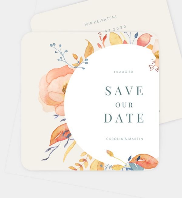 Postkarte quadratisch