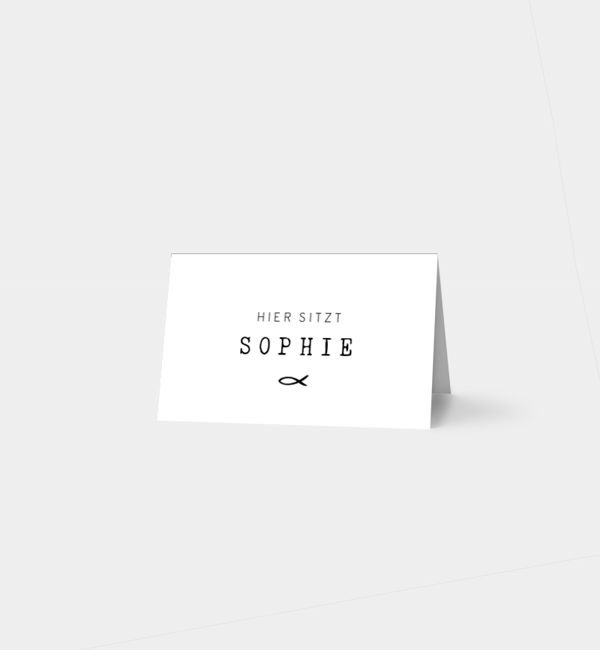 Tischklappkarte quer, horizontale Faltung