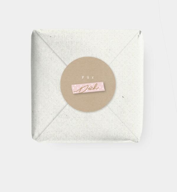 Geschenkaufkleber rund