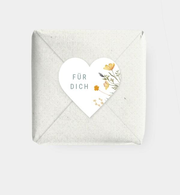 Geschenkaufkleber Herz