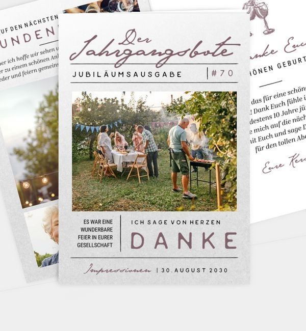 Klappkarte hoch