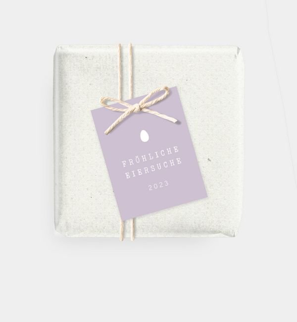 Geschenkanhänger rechteckig