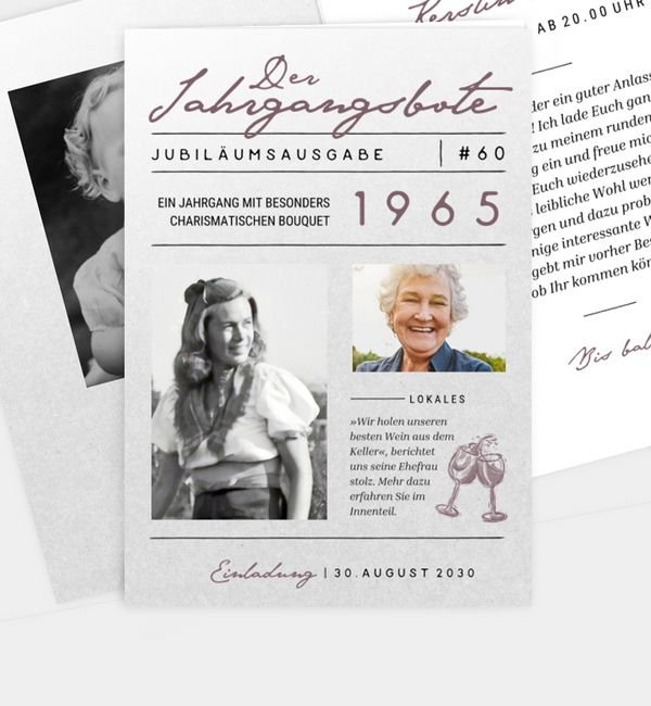 Klappkarte hoch