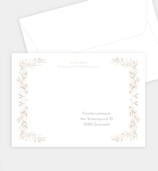 Briefumschlag gerade