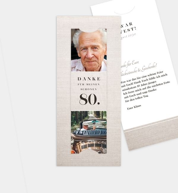 Postkarte mit Fotostreifen