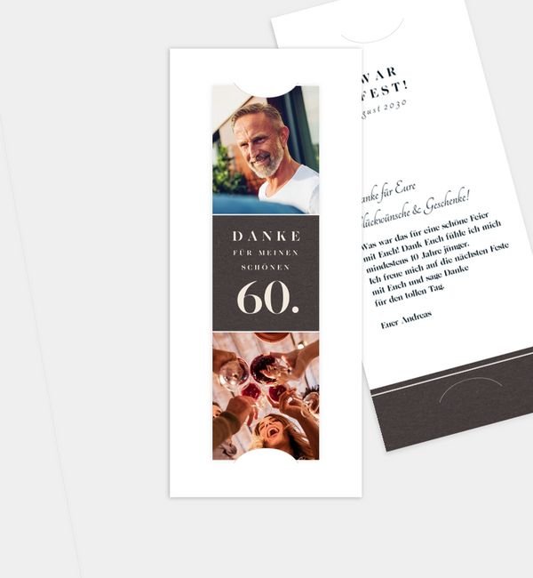 Postkarte mit Fotostreifen