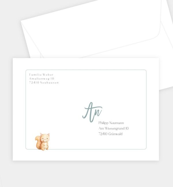 Briefumschlag gerade