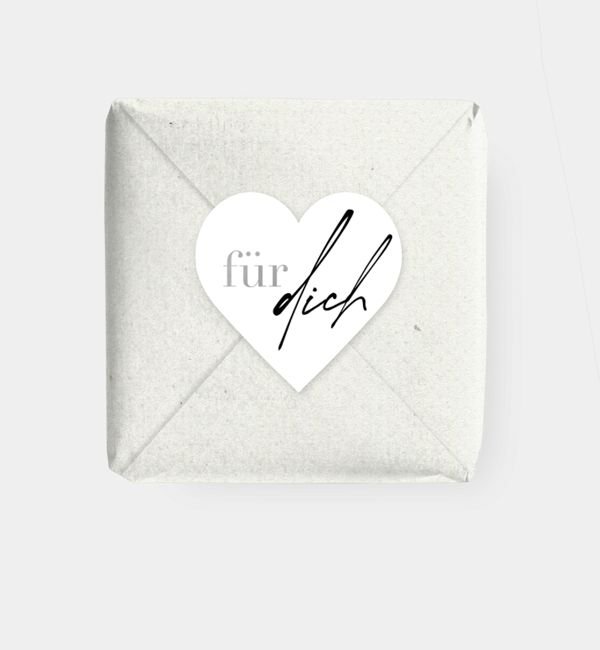 Geschenkaufkleber Herz