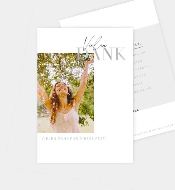 Postkarte hoch