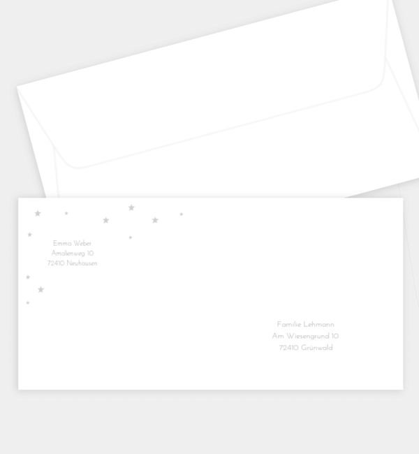 Briefumschlag gerade