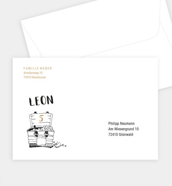 Briefumschlag gerade