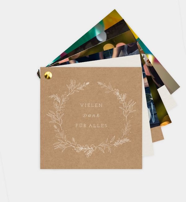 Kartenfächer quadratisch