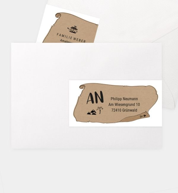 Kombi-Adressaufkleber