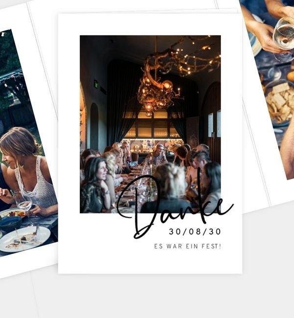 Doppel-Klappkarte hoch