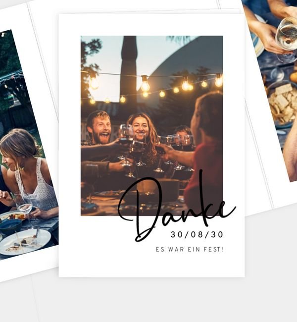 Doppel-Klappkarte hoch