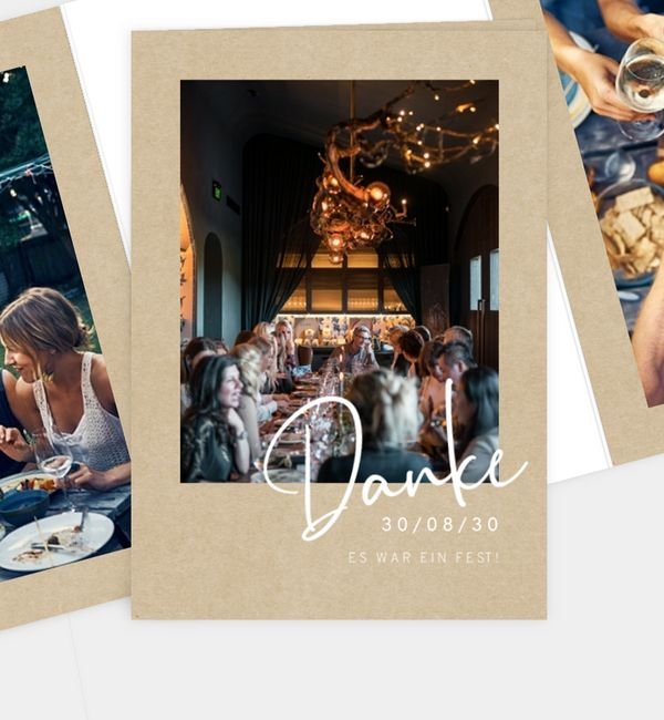 Doppel-Klappkarte hoch