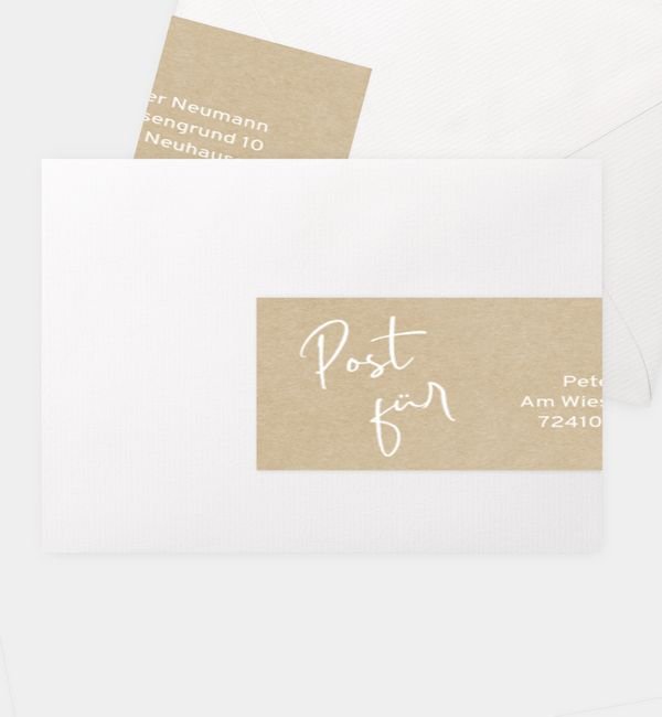 Kombi-Adressaufkleber