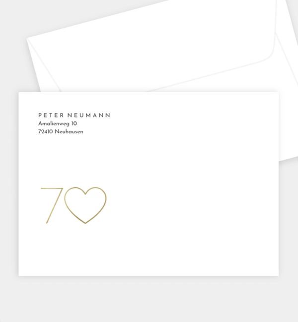 Briefumschlag gerade