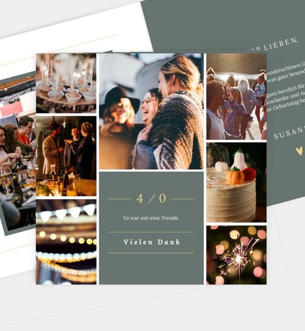 Klappkarte quadratisch