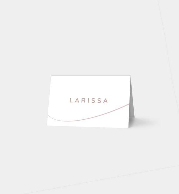 Tischklappkarte quer, horizontale Faltung