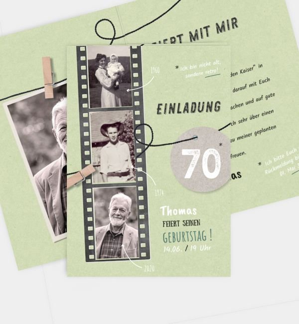 Klappkarte hoch