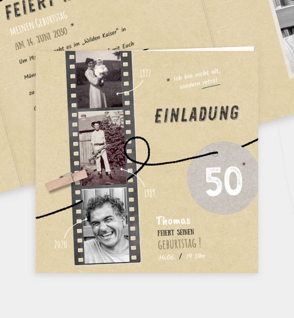 Doppel-Klappkarte quadratisch