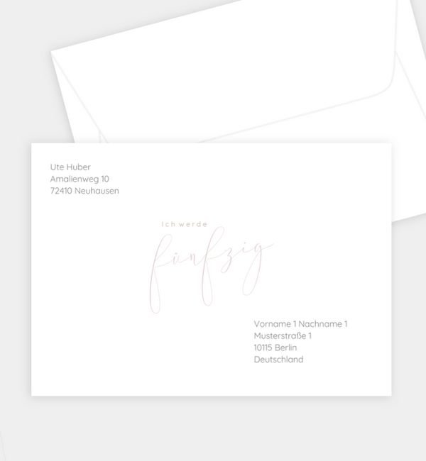 Briefumschlag gerade