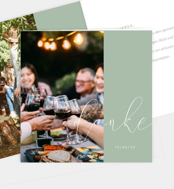 Klappkarte quadratisch