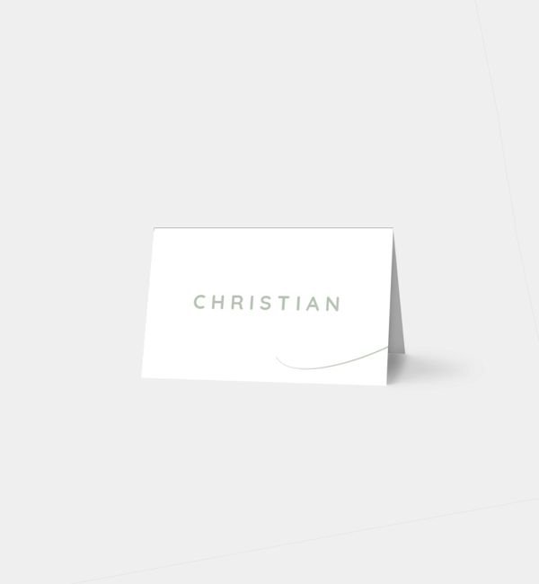 Tischklappkarte quer, horizontale Faltung