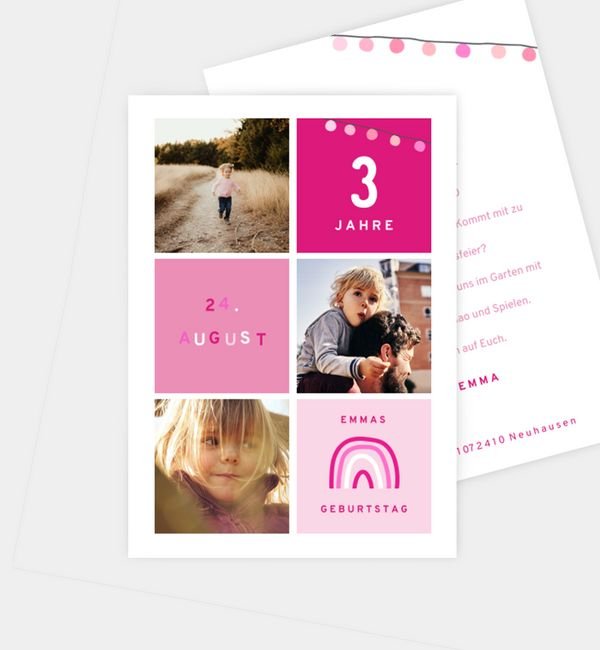 Postkarte hoch