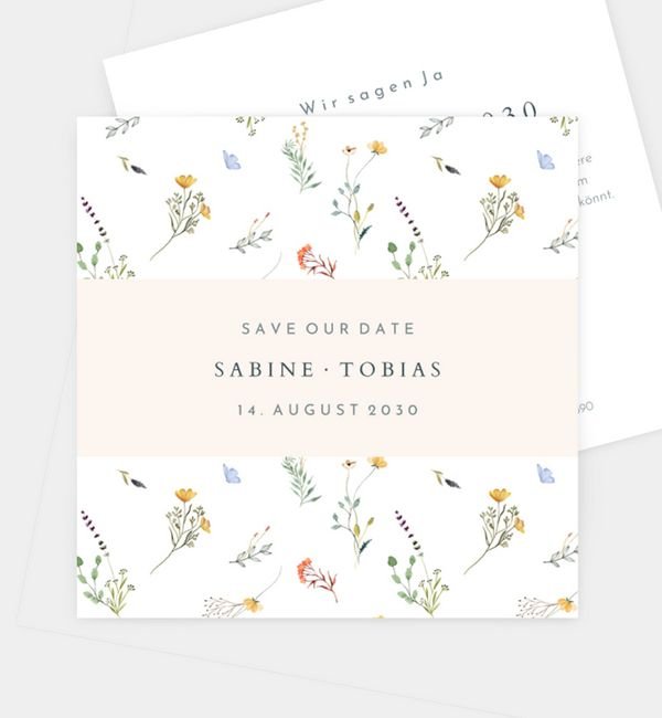 Postkarte quadratisch