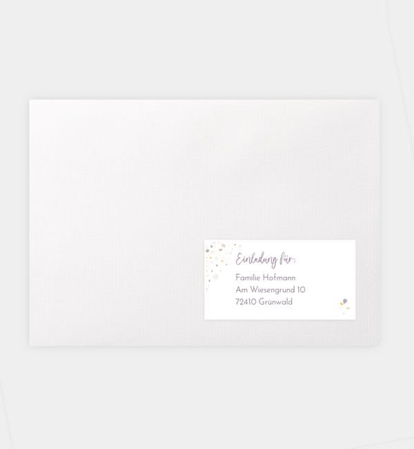 Empfängeraufkleber