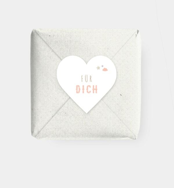 Geschenkaufkleber Herz