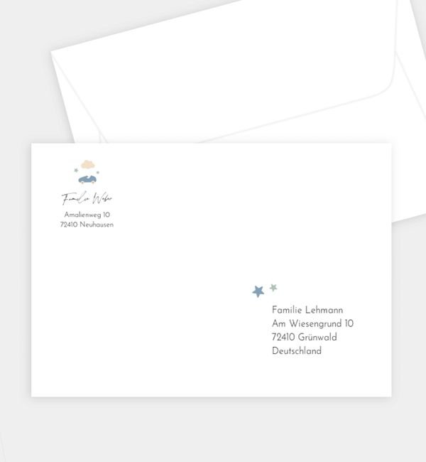 Briefumschlag gerade