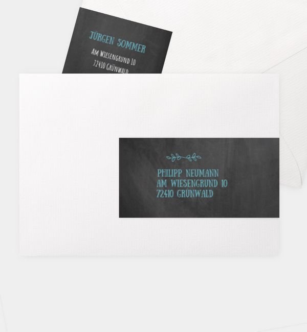 Kombi-Adressaufkleber