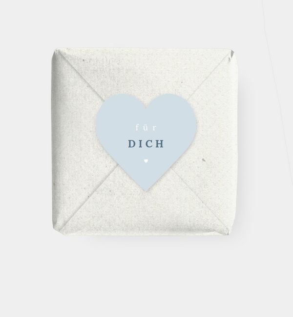 Geschenkaufkleber Herz