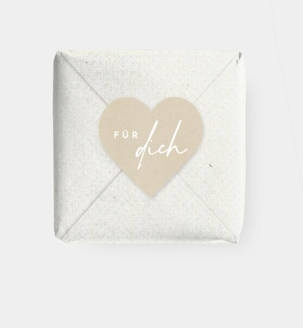 Geschenkaufkleber Herz