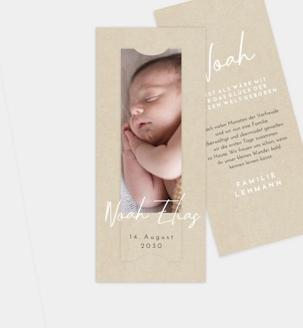 Postkarte mit Fotostreifen