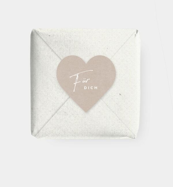 Geschenkaufkleber Herz