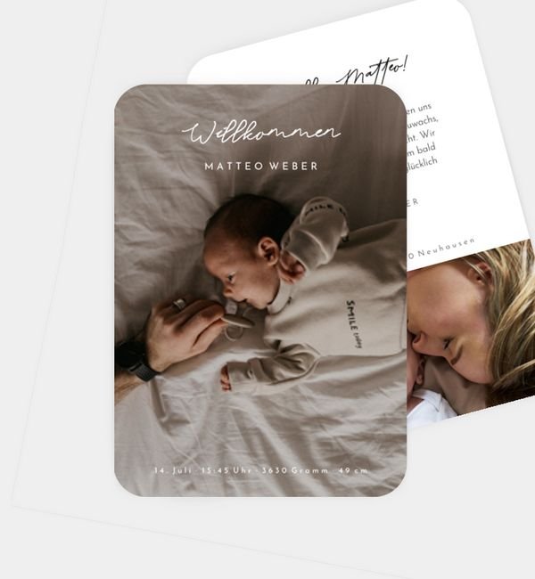 Postkarte hoch