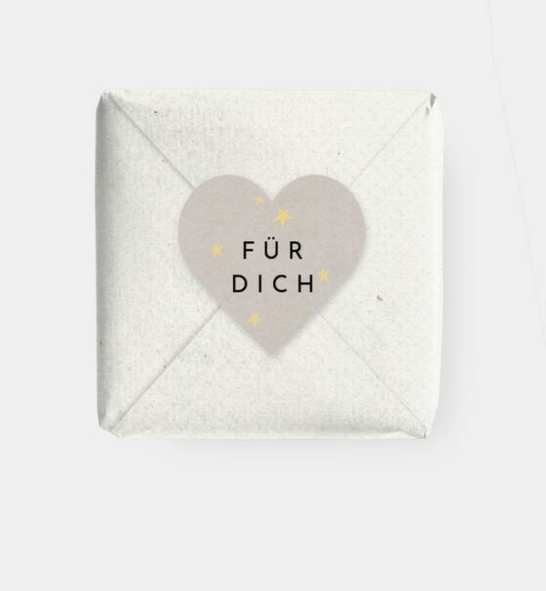 Geschenkaufkleber Herz