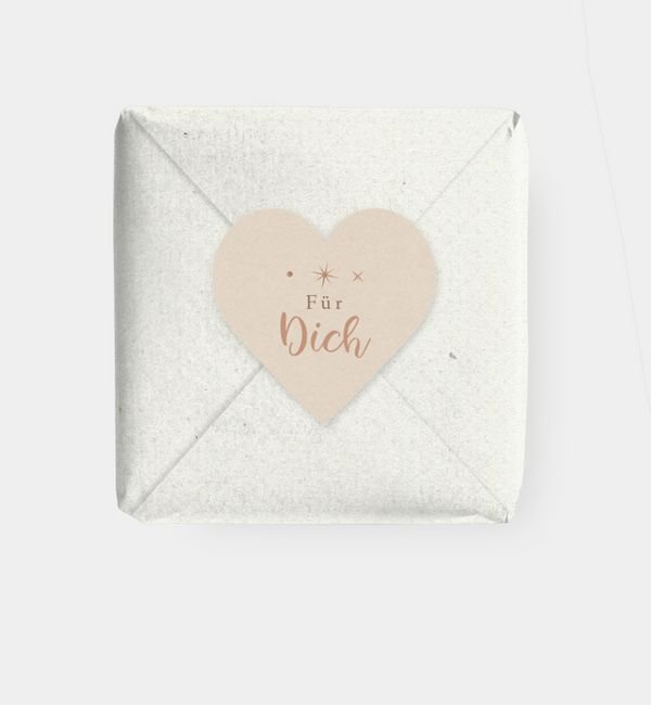 Geschenkaufkleber Herz