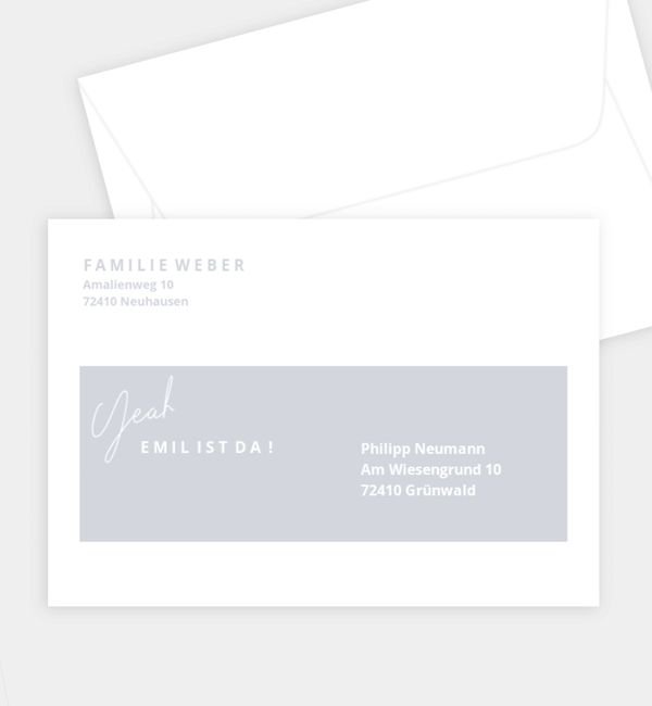 Briefumschlag gerade