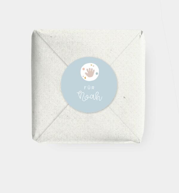 Geschenkaufkleber rund