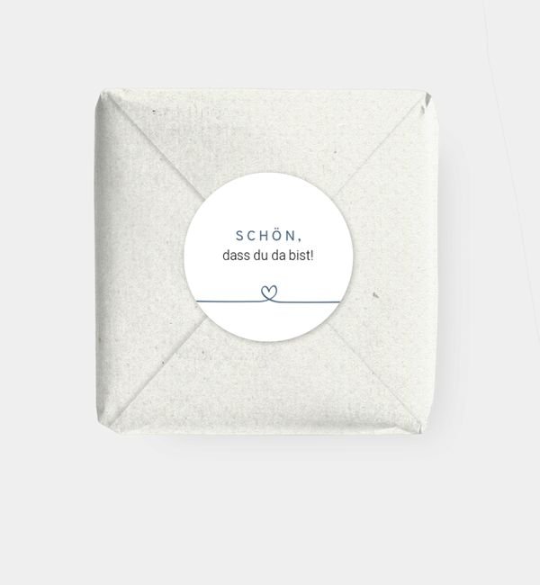 Geschenkaufkleber rund