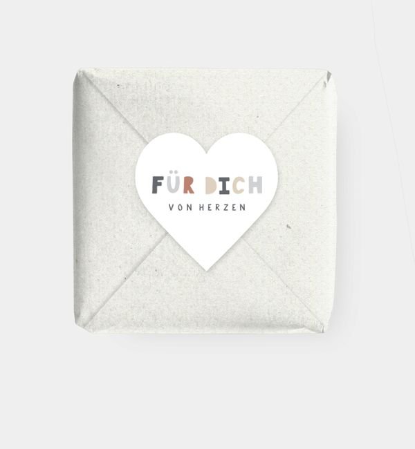 Geschenkaufkleber Herz