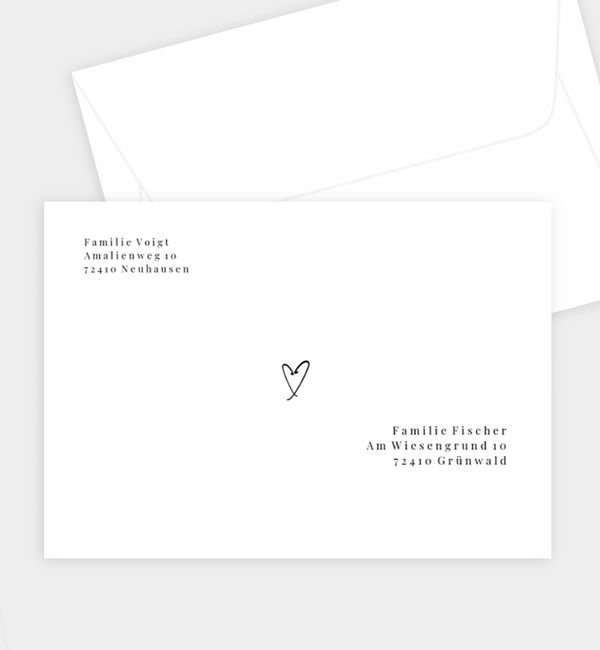 Briefumschlag gerade