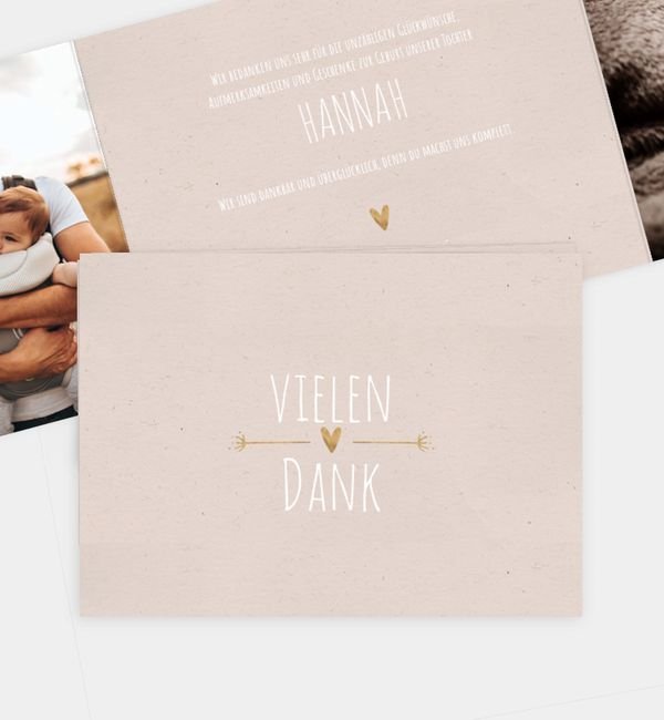 Doppel-Klappkarte quer