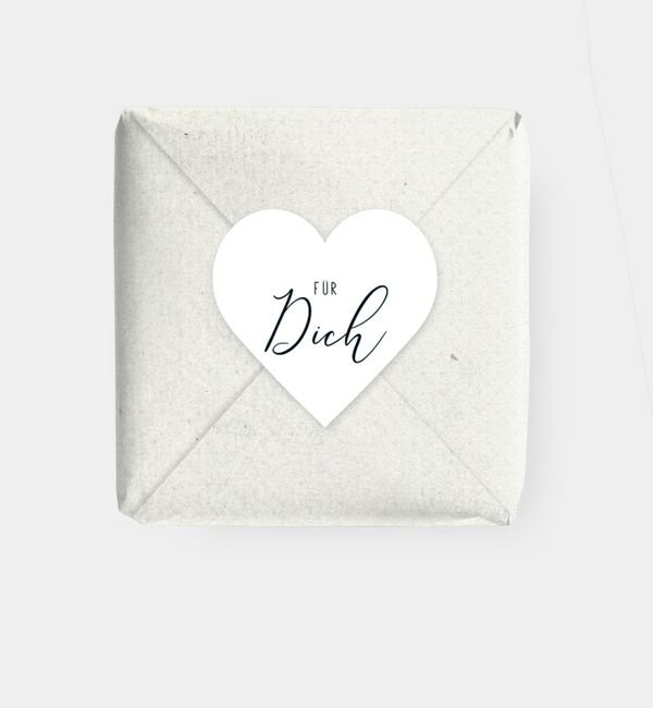 Geschenkaufkleber Herz