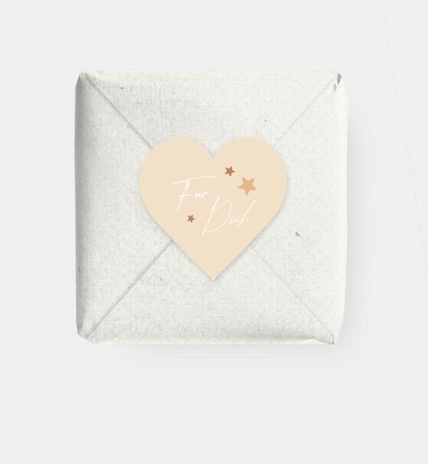 Geschenkaufkleber Herz